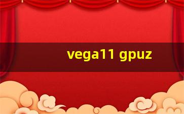 vega11 gpuz